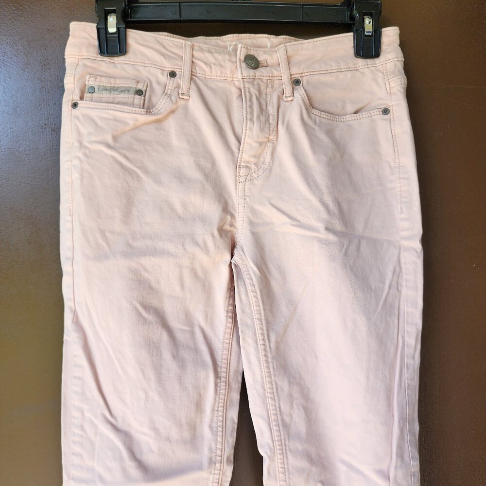 Calvin Klein Skinny Ankle Pastel Pink Jeans 27